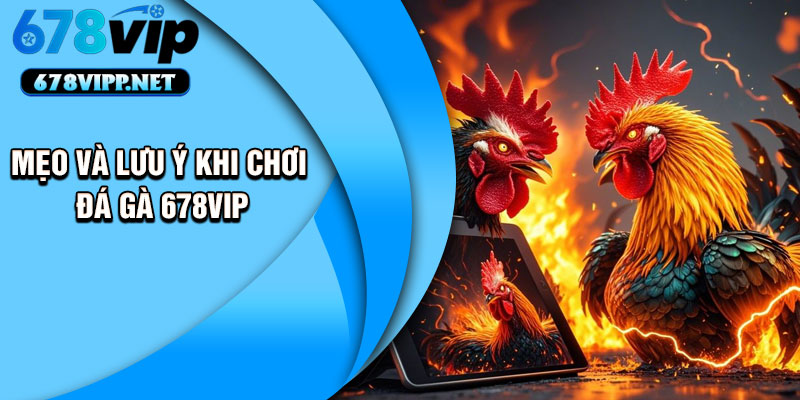 Mẹo và lưu ý khi chơi đá gà 678VIP